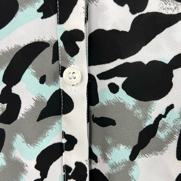 Christian Siriano For Lane Bryant Blouse Womens 22/24 Leopard Animal Print - Picture 3 of 12